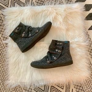 Blowfish Malibu Herringbone Gray Booties 8.5 Boots
